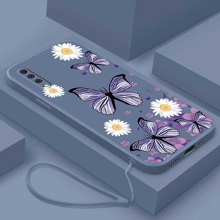 เคสโทรศัพท์มือถือ ซิลิโคน กันกระแทก ลายผีเสื้อ ดอกเดซี่น้อย สําหรับ Samsung Galaxy A01 A03 Core A70 A70s J7 Prime J4 J6+Plus J7 J5 Pro
