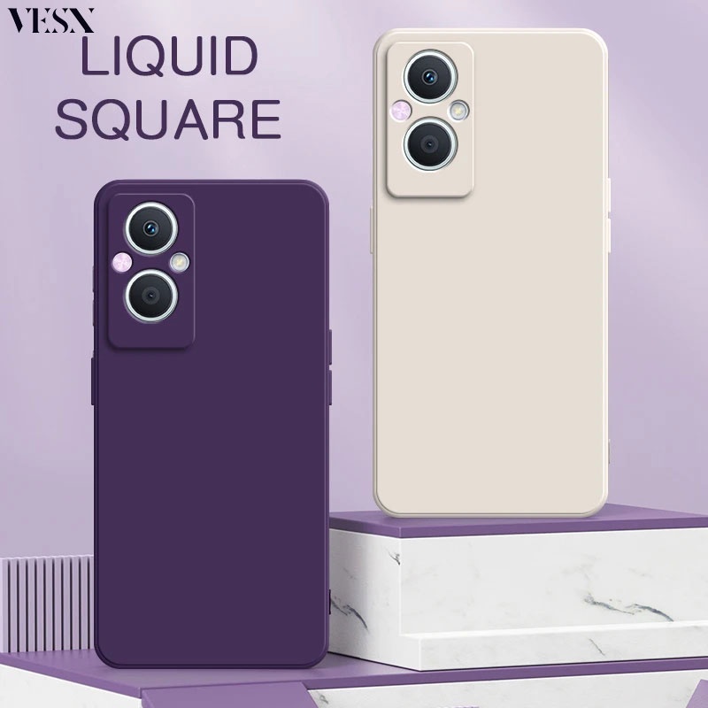 เคสโทรศัพท์มือถือ ซิลิโคน กันกระแทก สีพื้น สําหรับ OPPO Reno 8 8Z 7 7Z 6Z 6 5 Pro 3 2Z 2F 4G 5G 2023
