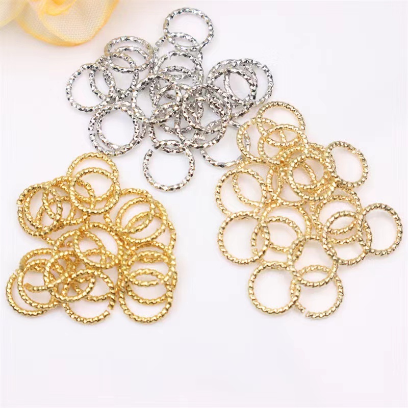 จี้สร้อยคอ แหวนทองแท้ 18k รูปพวงหรีดบิดเปิด เครื่องประดับ DIY