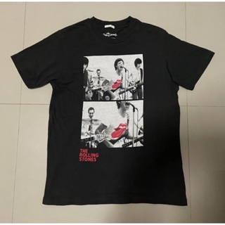 เสื้อยืดแขนสั้นเสื้อยืดแขนสั้น Gu x The Rolling StonesS-5XL