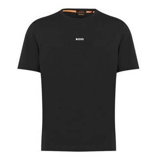 [S-5XL] เสื้อยืด oversize เสื้อยืดลําลอง ลาย Boss สีดํา สไตล์เรโทร สําหรับผู้ชาย แขนสั้น