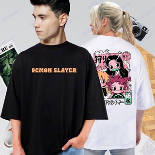 T-shirt Clothing Demon Slayer Back to Back Design Cotton (4 Size S, M, L, XL)_03