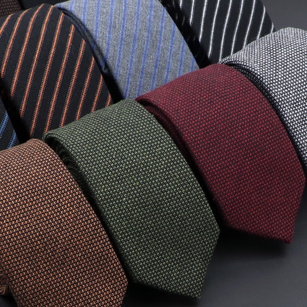 Zonfaz คุณภาพสูงผูกขนสัตว ์ สําหรับผู ้ ชายสีทึบผอม Handmade เนคไทลาย Slim Casual Tie อุปกรณ ์ เสริม 6 ซม.กว ้ าง