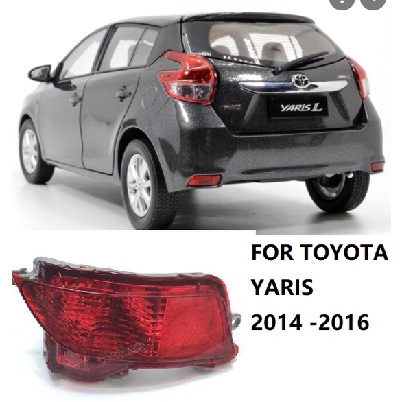 1เซ็ตด้านหลังกันชนไฟสําหรับ โตโยต้า ยาริส 2014 2015 2016ด้านหลังเบรคหยุดโคมไฟ