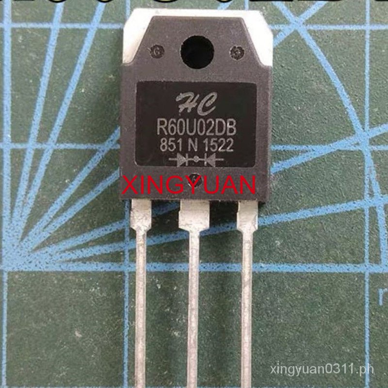 R60U02DB R60U02 60A200V 5pcs fast recovery ไดโอดเชื่อม hine,รับประกันคุณภาพ pxs