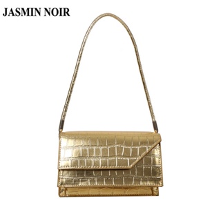 Jasmin NOIR กระเป๋าสะพายไหล่ กระเป๋าถือ ลายหนังจระเข้ ขนาดเล็ก สไตล์เกาหลี สําหรับสตรี