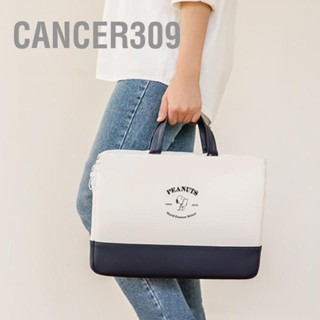 Cancer309 กระเป๋าใช้สำหรับไอแพด โน๊ตบุ๊ค Snoopy มีหูหิ้ว  แท็บเล็ต หนัง Pu ลายตัวอักษรน่ารัก กันน้ํา กันกระแทก พร้อมที่จับ