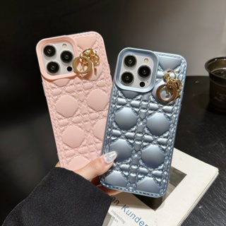 เคสโทรศัพท์มือถือหนัง PU ทรงสี่เหลี่ยมขนมเปียกปูน หรูหรา สําหรับ iPhone 14 Pro Max 12 Pro Max 13 Pro Max 11 PROMAX