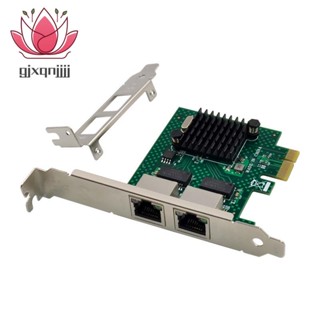 อะแดปเตอร์การ์ดเครือข่ายเซิร์ฟเวอร์ BCM5718 Gigabit PCI Express X1 พอร์ตคู่ สําหรับ WOL PXE VLAN