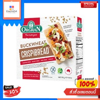 Toasted Buckwheat Crispbread Orgran 125 G.