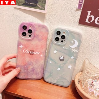 เคสโทรศัพท์มือถือแบบนิ่ม TPU ใส ลายดวงดาว ดวงจันทร์ ท้องฟ้ากลางคืน สําหรับ iPhone 7Plus 11 Pro Max XR X XS Max 6s 7 8 6 14 Plus 13 11 12 14 Pro Max SE