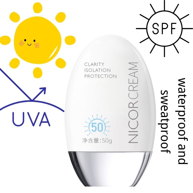 Nicor ครีมกันแดด SPF 50+ ป้องกันรังสียูวี ให้ความชุ่มชื้น ติดทนนาน