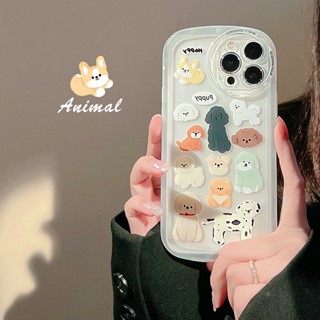 Phjm2 เคสโทรศัพท์มือถือ ซิลิโคนใส ลายลูกสุนัข เรียบง่าย สําหรับ iphone14 12 13pro max 12 11 Xs 14pro