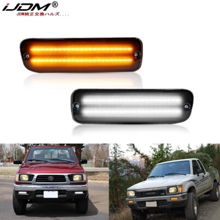 Ijdm ไฟเลี้ยวด้านหน้า LED สีเหลืองอําพัน สีขาว สําหรับ Toyota Tacoma 4WD Toyota Tacoma DLX RWD