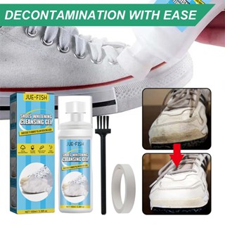 Jue-Fish White Shoes Cleaner Shoes Whitening Cleansing Gel Shoe Sneakers Shoes Cleaning