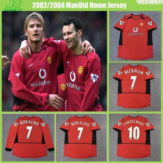 2002/2003/2004 ManUtd เสื้อแขนสั้น และแขนยาว 0204 BECAHAM C.RONALDO VAN NISTELROOY ROONEY