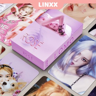 Linxx โปสการ์ด อัลบั้ม BlackPink Rose Lomo Card Kpop 55 ชิ้น