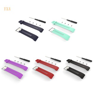 Yxa สายนาฬิกาข้อมือซิลิกา กันเหงื่อ ทนทาน ปรับได้ แบบเปลี่ยน สําหรับ Forerunner 35 Smart Watch Band Str