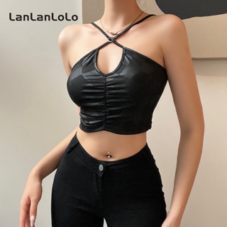 Super SPECIAL LanLanLoLo เสื้อกล้ามลําลอง แขนกุด สีพื้น เข้ากับทุกการแต่งกาย สําหรับผู้หญิง 2023