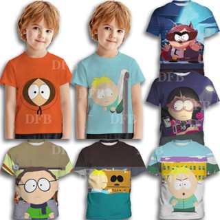 South Park ใหม่ เสื้อแจ็กเก็ต คอกลม ทรงหลวม ลายการ์ตูนอนิเมะ แฟชั่นสไตล์ยุโรป และอเมริกา สําหรับเด็ก