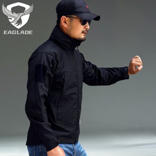 Eaglade เสื้อแจ็กเก็ตยุทธวิธี RK001 กันน้ํา สีดํา สําหรับผู้ชาย