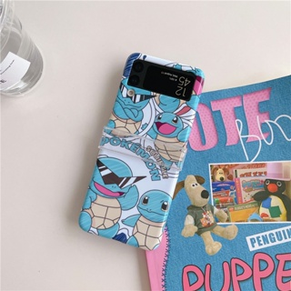 เคสโทรศัพท์มือถือ PC แข็ง ฝาพับ ลายการ์ตูนโปเกม่อน กระดิ่ง สําหรับ Samsung Galaxy Z Flip 3 Z Flip 4 W23 ZFlip3 ZFlip4