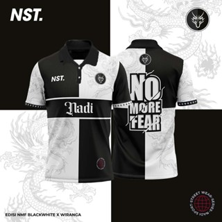 เสื้อโปโล NMF BLACKWHITE WIRANAGA RETRO JERSEY ขนาด 100 ซม. -160 ซม. XS - 3XL