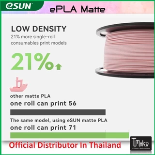 eSUN PLA-Matte 3D Printer Filament 1.75mm Dimensional Accuracy +/- 0.03 mm 1KG