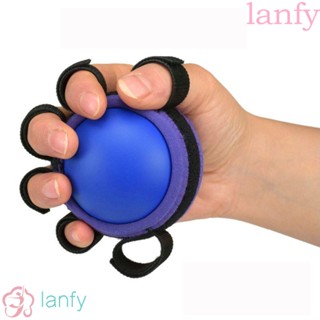 Lanfy ลูกบอลยางออกกําลังกายนิ้วมือ หลากสี สําหรับผู้สูงอายุ