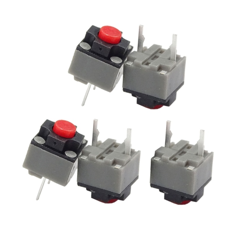 5PCS  Mute Button 6x6x7.3 Silent Switch  Mouse Wired Mouse Button