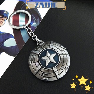 ZAIJIE New Avengers Jewelry Keyring America Shield Keychain Accessories Gift Fist Gloves Simulation Fashion Marvel Car Key Holder