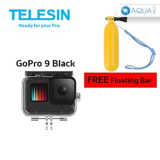 GoPro 11 / 10 / 9 Telesin Waterproof Case Free Floating Bar เคสกันน้ำ แถมฟรี ทุ่นลอยน้ำ