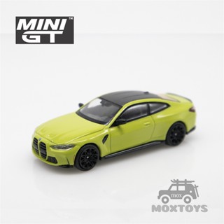 โมเดลรถยนต์ รุ่น MINI GT 1:64 M4 Competition G82 San Paulo LHD Diecast สีเหลือง