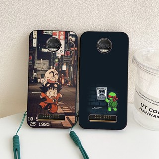 เคสโทรศัพท์มือถือ ลายการ์ตูนปิกาจู พร้อมสายคล้อง สําหรับ Motorola Moto Z2 Z2 Play