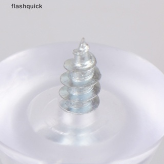 Flashquick 10 ชิ้น นุ่ม ใส เฟอร์นิเจอร์ โต๊ะ เก้าอี้ ขาสไลด์ แผ่นป้องกันพื้น เบาะโซฟา หมุดสกรู ดี