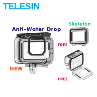 GoPro 11 / 10 / 9 Telesin Protective Waterproof Case Combo + Skeleton Backdoor เคสกันน้ำ คุณภาพดี จอหน้ากันน้ำเกาะ