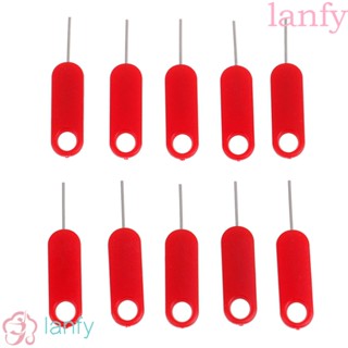 Lanfy Metal Eject Pin เข็มซิมการ์ดโทรศัพท์มือถือ 10 ชิ้น