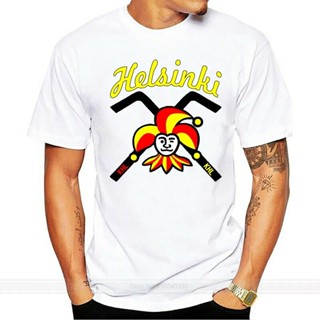 เสื้อยืดแขนสั้นลําลอง พิมพ์ลาย Jokerit Khl Helsinki Finland Russian แบบมืออาชีพ สีแดง สําหรับผู้ชาย และผู้หญิง