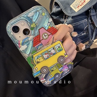 เคสโทรศัพท์มือถือ กันกระแทก ลายการ์ตูนรถบัส สไตล์เกาหลี ญี่ปุ่น สําหรับ Apple Iphone 14promax 13 12 11 14pro 13pro 14