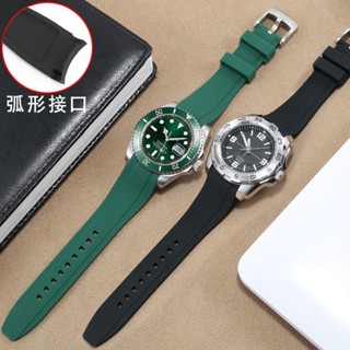 สายนาฬิกาข้อมือซิลิโคน Seiko Western Iron City Omega Seahorse Langqin Rolex สายยาง