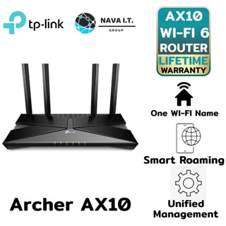 COINSคืน15%⚡FB9JMZV6⚡ TP-LINK ARCHER AX10 WI-FI 6 ROUTER เราเตอร์ ขยายสัญญาณไวไฟ LIFETIME WARRANTY