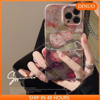 เคสโทรศัพท์มือถือ ลายภาพวาดสีน้ํามัน สไตล์เรโทร สําหรับ Iphone 14 12 13 14pro max x 8 11-DINUO