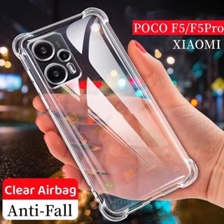 เคสโทรศัพท์มือถือ ซิลิโคนนิ่ม TPU ใส กันกระแทก ป้องกันเลนส์กล้อง สําหรับ Xiaomi Poco F5 Pro 5G 2023 Poco F5 Pro F5Pro Pocophone F5 PocoF5 5G