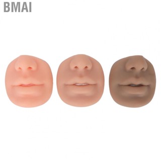 Bmai Face  3 Colors Fake Nose Model Silicone Flexible Human Nose Mouth Model for Temporary Tattoo