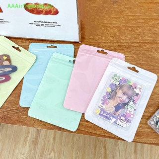 Aaairspecial ถุงฟอยล์อลูมิเนียม มีซิปล็อค สีมาการอง กันกลิ่น 10 ชิ้น