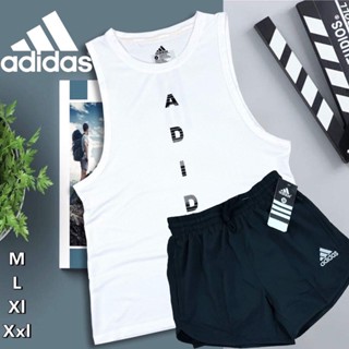 *โปรราคาส่ง* ชุด2ชิ้น ชุดออกกำลังกาย เสื้อกล้ามกางเกงวิ่ง2ชั้น