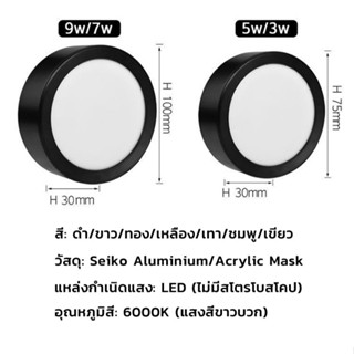 อุปกรณ์หลอดไฟ ไฟ LED แบบไม่มีรูบนพื้นผิวบางเฉียบติดตั้งไฟดาวน์ไลท์ป้องกันแสงสะท้อนไฟเพดานห้องนั่งเล่นตู้ไฟทางเดิน