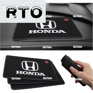 Riotinto [พร้อมส่ง] แผ่นแดชบอร์ดซิลิโคน กันลื่น สําหรับรถยนต์ Honda Jazz Beat Innova Brv Pilot Stream Rs Crv Accord Odyssey Freed