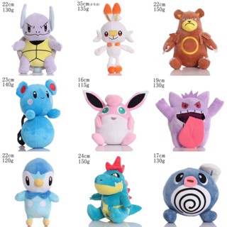 ของเล่นตุ๊กตา Pikachu Elf Pocket monster Pokemon Piplup Wigglytuff Wartortle สําหรับเด็ก