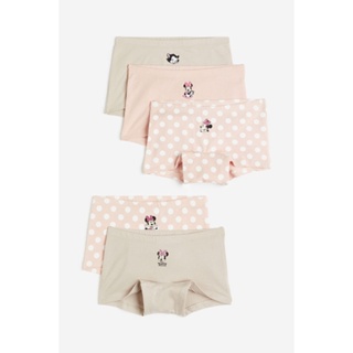 H&amp;M กางเกงในบ็อกเซอร์ผ้าคอตตอน แพ็ก 5 ตัว Girl 5-pack cotton boxer briefs 0783893_1